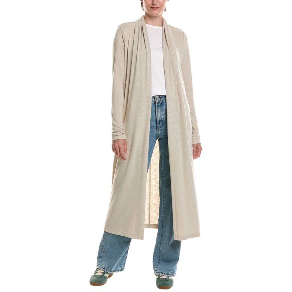 Michael Stars Womens  Izzy Longline Open Cardigan